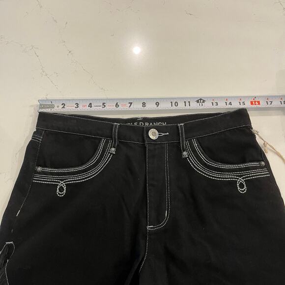 NWT Double D‎ Ranch Black Shorts Western Boho Size 6 - Picture 7 of 9